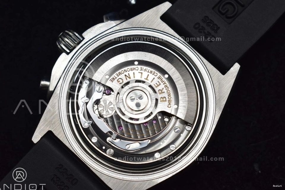 B01 A7750 Blk Best Chrono 43mm BLS SS 1:1 Navitimer Version L-Blue LE 1126